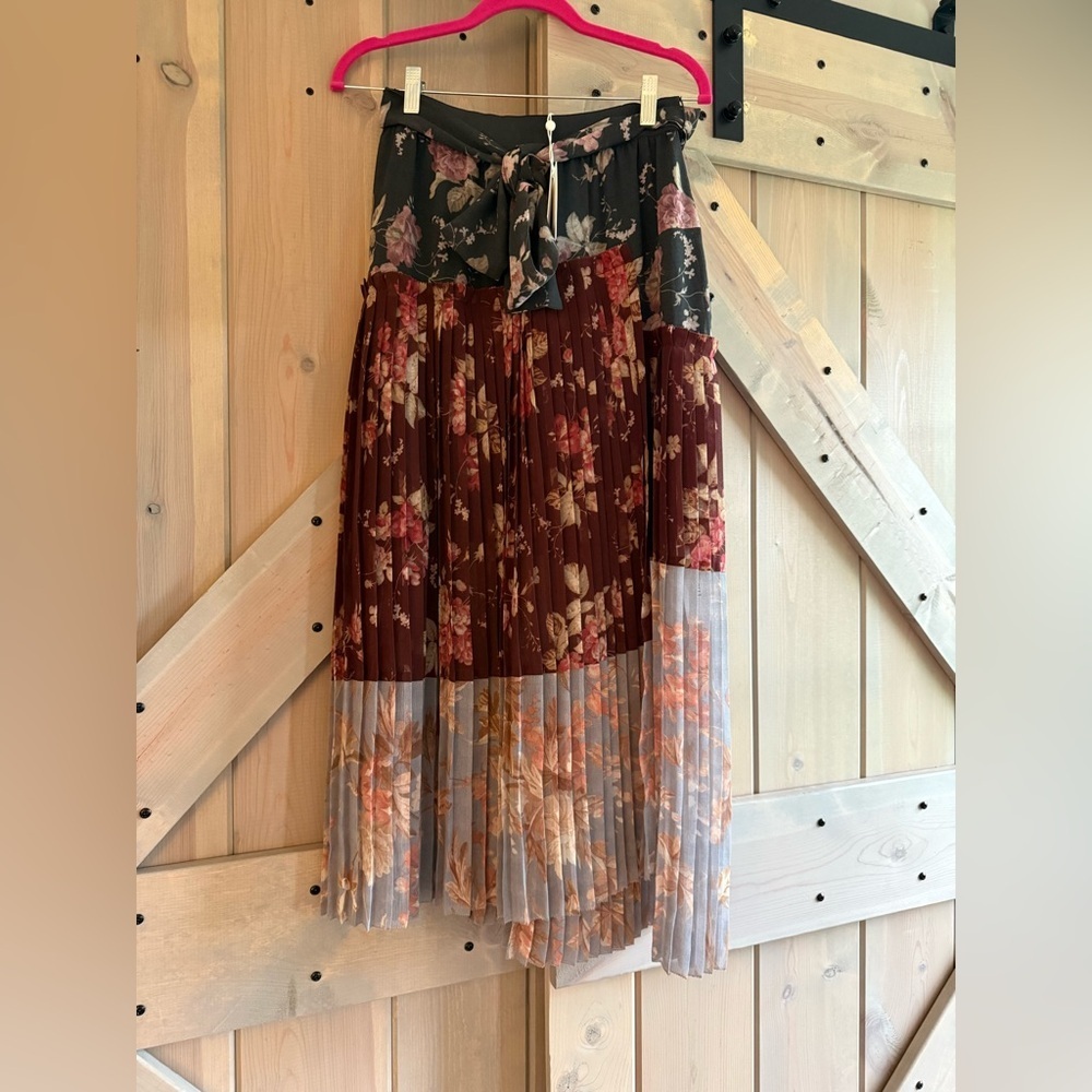 NWT Zimmermann Unbridled Pleated Midi Skirt - Picture 5 of 7